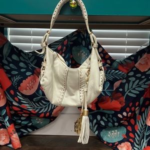 Small soft glove leather hobo bag